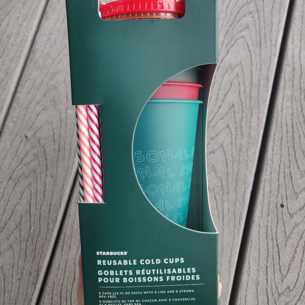 Starbucks Holiday Christmas Reusable Cold Cups